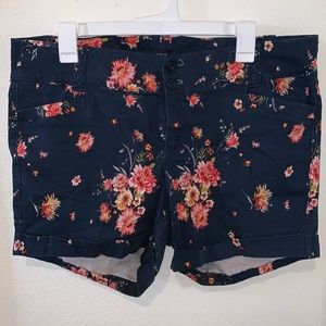 Torrid Blue Floral Shorts